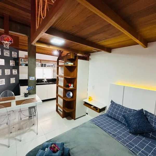 Loft encantador D - 8 km de Floripa, hotel v destinaci São José
