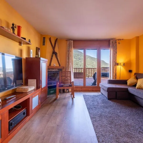 Barthe Holidays I Apartamento rústico en El Tarter 6PAX I Gran terraza con vistas al valle, ideal para familias o grupo, Parking I Rossinyol, hotel u gradu El Tarter