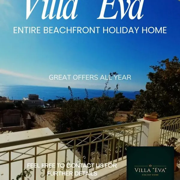 Villa "Eva" - Entire Beachfront Holiday Home - 4S, hotel v destinácii Aghia Marina