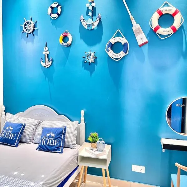 The Blue Memories Homestay with Mediterranean Style, hotel in Sungai Pelik
