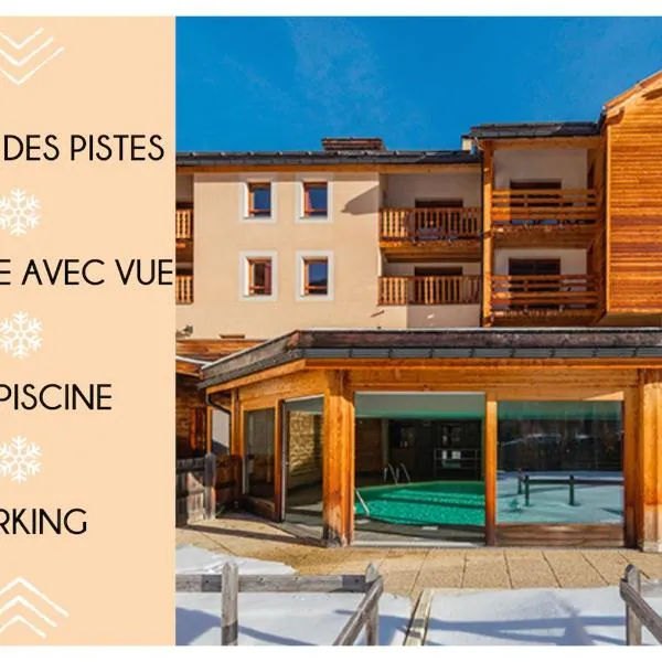 Appartement familial Abries - Jacuzzi et piscine - Pied des pistes, hotel u gradu Abrije