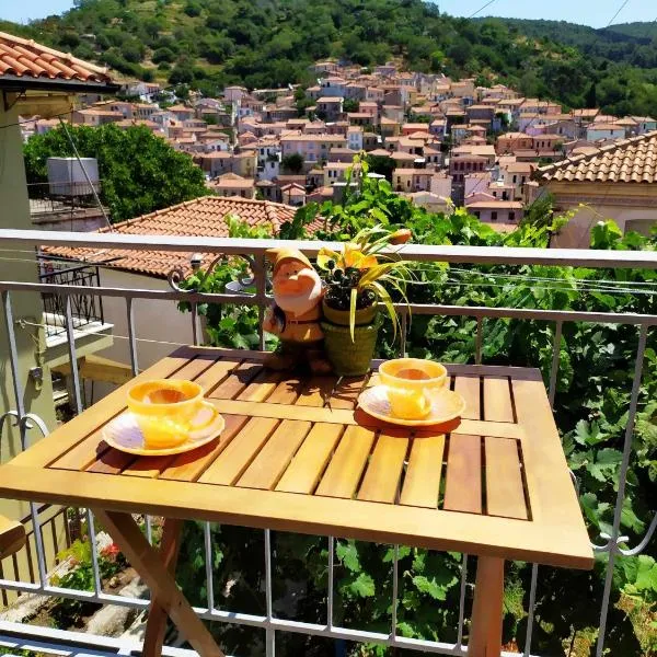 Διώροφο πέτρινο σπίτι με θέα Agiasos Classic Stone House, hotel sa Agiásos