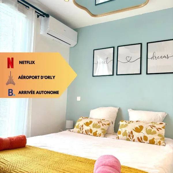 Studio confort proche de aéroport Paris-Orly, khách sạn ở Villeneuve-le-Roi