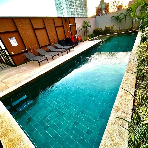 Moema URBAN Heaven - Piscina - Prox Metro - Prox Sh Ibirapuera - Cama Queen - Internet 500mbps - Ar cond - Cozinha completa - Academia - Churrasqueira - Foto 4