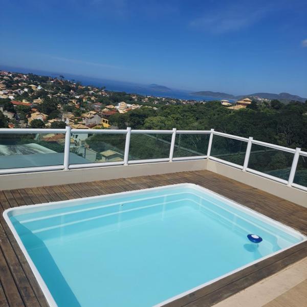 Cobertura com vista para o mar de geriba