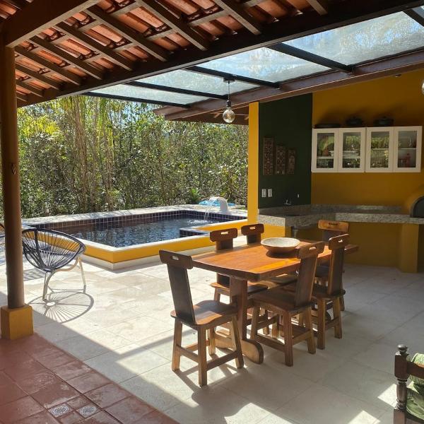 Casa com Piscina na Praia Dura em Ubatuba