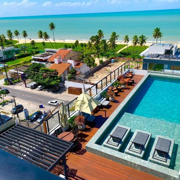 Flat Lindo e Espaçoso com Varanda e Vista Mar
