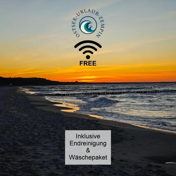 Ostsee-Urlaub-Zempin direkt am Küstenwald, nur wenige Minuten zum Strand, optimal für Paare mit 1 Hund bis 45 cm Schulterhöhe, khách sạn ở Zempin