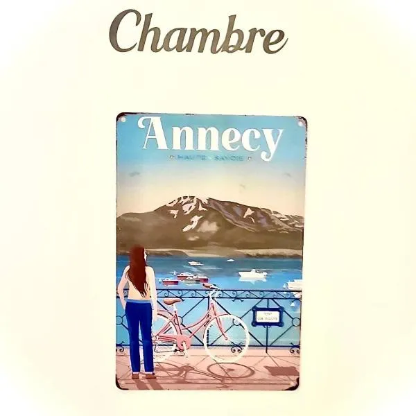 Chambre vue parc, hotel v Annecy