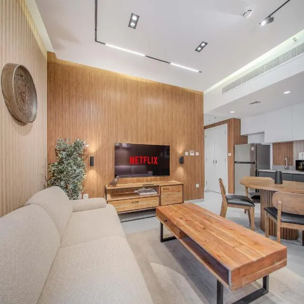 Private Apartment - 1BR Aljada Home - Sleeps 4, Hotel in Schardscha