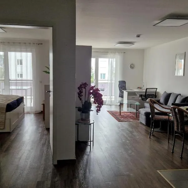 Ama - viel Platz, großer Balkon, barrierearm, хотел в Бад Кисинген