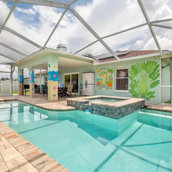 SaltyLux16 Heated Saltwater Pool, Near Beach, Honeymoon Island, Farmer market, hotel en Clearwater
