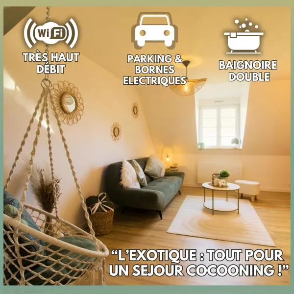 L'Exotique Baignoire Double Cozy Duplex, hotel v destinaci Haguenau