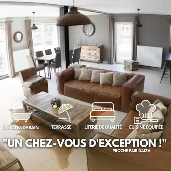 Loft en Duplex avec terrasse 3 chambres proche Pairi Daiza, hotel in Mons