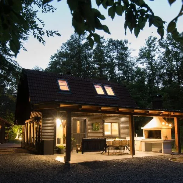 Forest Cabin Nest-Family Retreat for 7 with Sauna & Hot tub, hotel in Gornji Mihaljevec