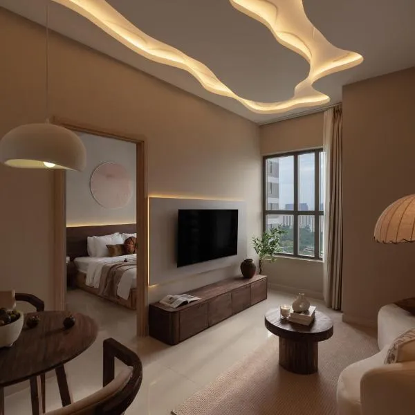 DingD0ng Suites - The Sun Avenue - Free Pool & Gym、ホーチミン・シティのホテル