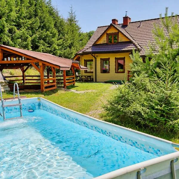 Solna Chata-dom na wyłączność Grota solna, balia, sauna, basen, готель у місті Раїца