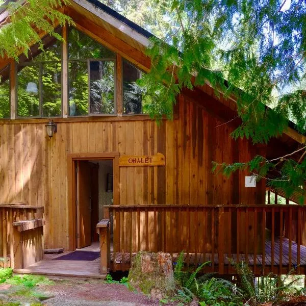 Chalet at Rainier Lodge (0.4 miles from the entrance), viešbutis mieste Ašfordas