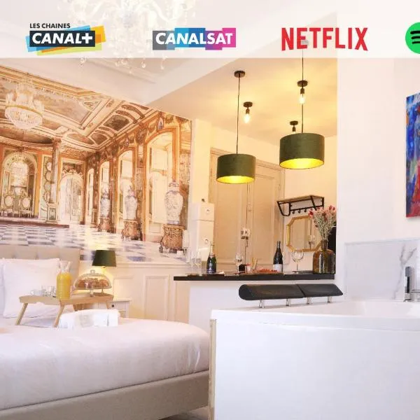 Le Gatsby - Cosy Flat - Jacuzzi - Senlis, hotel in Senlis