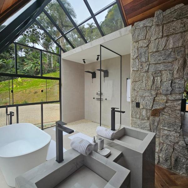 Cabana manavi com piscina aquecida e banheira Domingos martins - Foto 3
