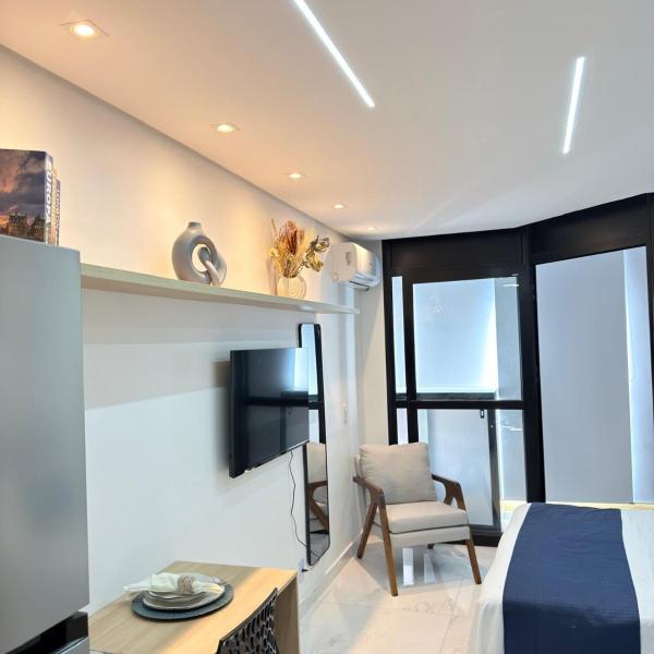 73NV Studio Liberdade SP 300 metros Estação Japão Liberdade acomoda até 03 pessoas