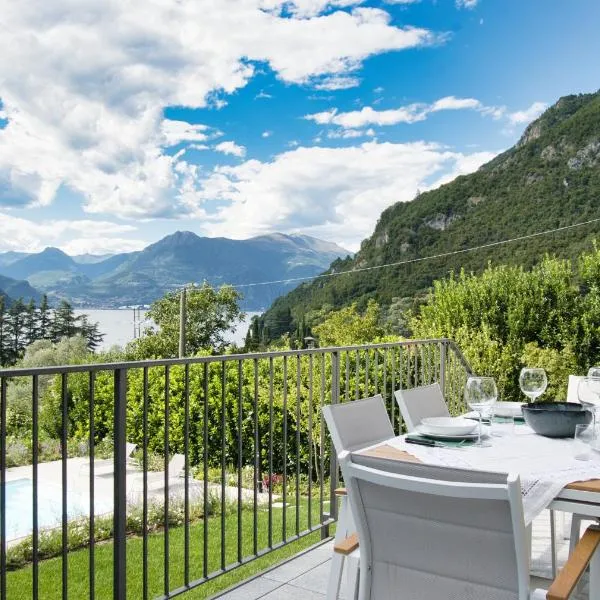 Hidden Gem-Villa with private pool Bellagio view, hotel en Lierna