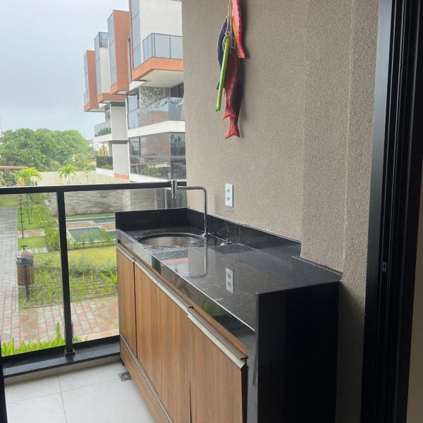 Flat Pé na areia em Muro Alto - Cais Eco Residence - Foto 3