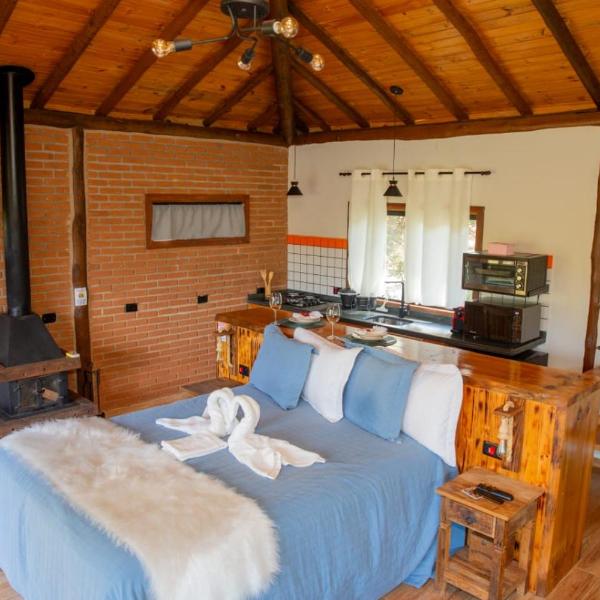 Chalé Valle dos sonhos romântico privativo com hidromassagem e lareira - Foto 4