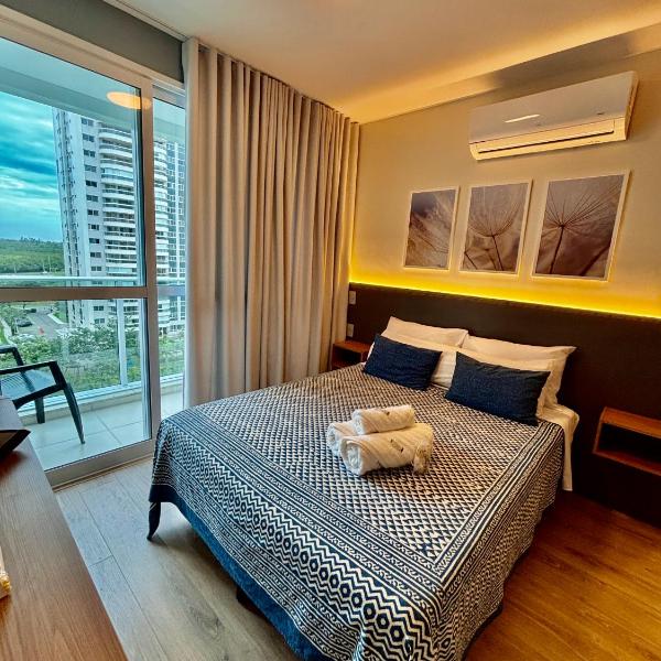 Studio completo Cond Ilha Pura - Ao lado do Rio Centro e próximo Arenas-Barra da Tijuca