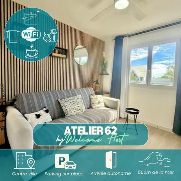 Atelier 62, studio de charme, 15 min de la plage, hotel v destinaci Saint-Gilles-les Bains