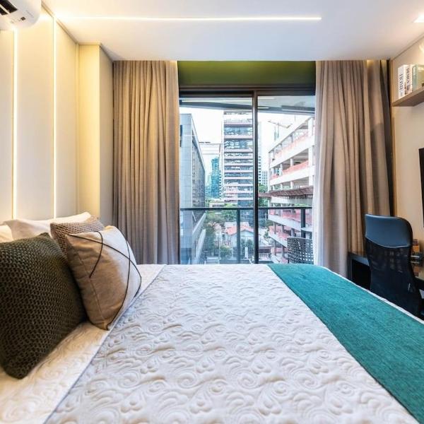 BHaus Faria Lima VN Millennium Vila Olimpia - Grand Apartment Deluxe 47m2 com Vaga de Garagem - 3o andar - Condomínio Alto Padrão - Academia - Piscina - Lavanderia - ml34 - Foto 2
