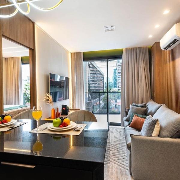 BHaus Faria Lima VN Millennium Vila Olimpia - Grand Apartment Deluxe 47m2 com Vaga de Garagem - 3o andar - Condomínio Alto Padrão - Academia - Piscina - Lavanderia - ml34 - Foto 4