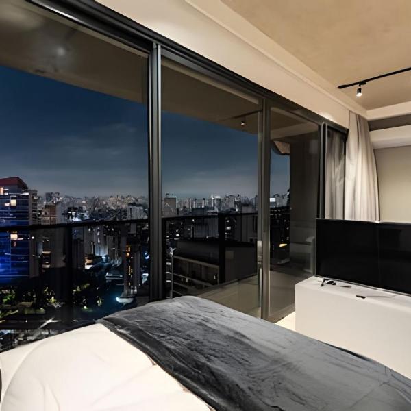 BHaus Faria Lima VN Millennium - Vila Olimpia - Apartamento Premium com Varanda - Vista Incrível Panorâmica - 27o andar - Condomínio Alto Padrão - Serviço de bagagem - Recepção 24h - Lavanderia - Piscina - Academia - ml27