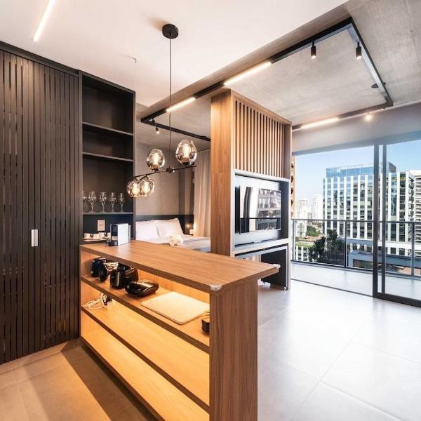 BHaus Faria Lima VN Millennium Vila Olimpia - Grand Apartment Deluxe com Vista Incrível 15o andar - Condomínio Alto Padrão - Academia - Piscina - Lavanderia - ml55 - Foto 5