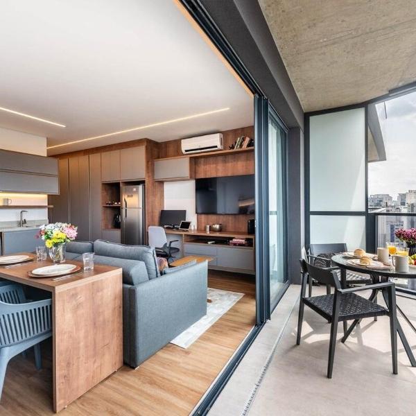 BHaus Faria Lima VN Millennium Vila Olimpia - Grand Apartment Deluxe com Vista Incrível 17o andar - Condomínio Alto Padrão - Academia - Piscina - Lavanderia - ml76 - Foto 5