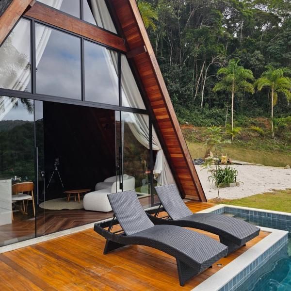Cabana manavi com piscina aquecida e banheira Domingos martins - Foto 4