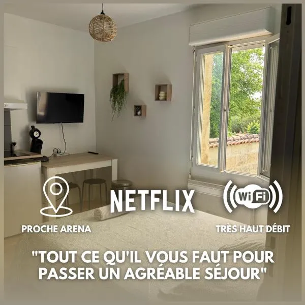 Lovely studio 600 m Arkéa Arena, hotel en Floirac