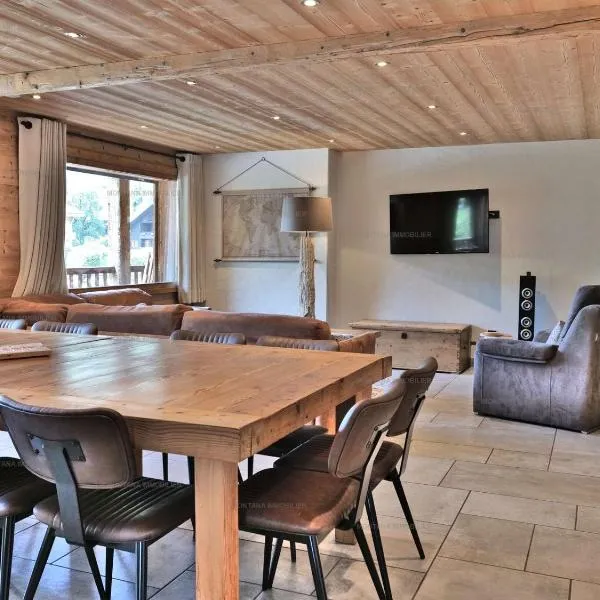 Superbe 5 pièces rénové avec sauna, hammam, jacuzzi, proche télécabines et village, idéal 12/14 pers. - FR-1-458-101, hotel v destinaci Le Grand-Bornand