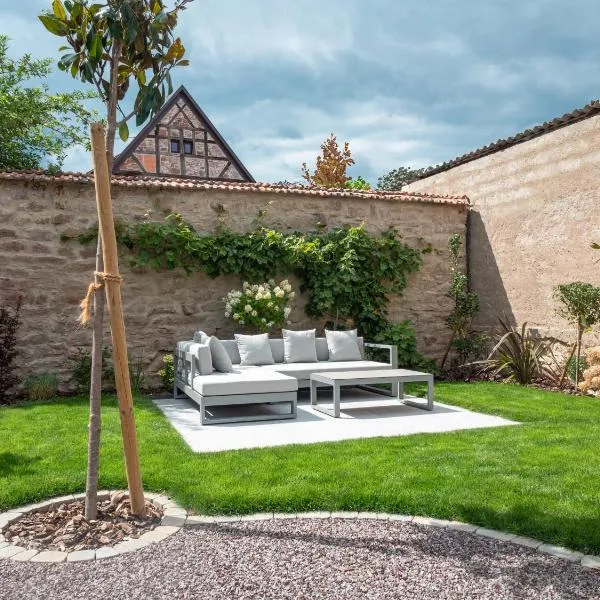 Jardin Secret - Maison 80 m2, jardin privé & parking, début Route des Vins โรงแรมในมาร์เลินไฮม์