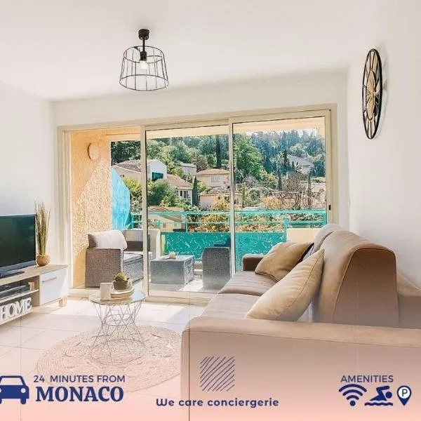 quiet studio swimming pool Roquebrune, Hotel in Roquebrune-Cap-Martin