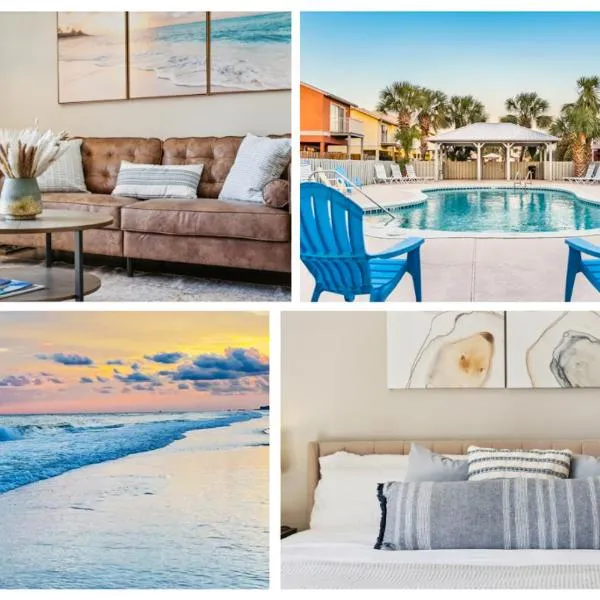 !! SNOWBIRD MONTHLY RATE 3300 !! 5min walk 2 Miramar Beach, Mins to Shopping, Steps to Pool, Patio and Yard, Dog Friendly, 1GB Wifi, hotel em Destin