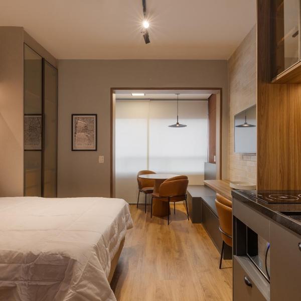 Estúdio Design com Piscina e Coworking - Wecare Hosting