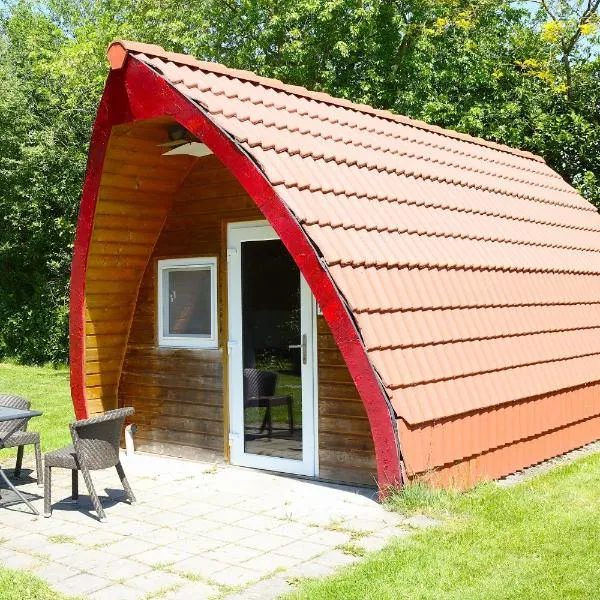 Luxe Eco Pod op Camping de Stal, hotel em Drijber