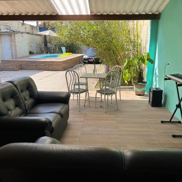 Casa com piscina de 7m x 3,5m com garagem, quintal e jardim em Mongaguá - Foto 5