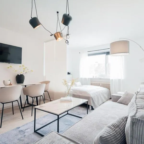 1 BR Apartment - ZENTRAL - BUSINESS - WIFI - KÜCHE - NETFLIX - PARKHAUS, hotel v destinaci Wiesbaden