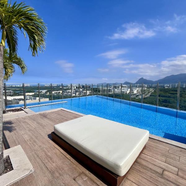 Suíte com varanda e piscina na Barra da Tijuca - RJ - Foto 4