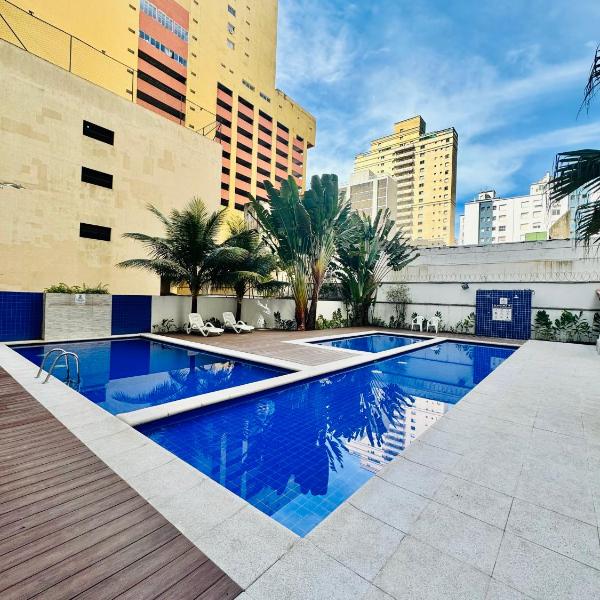 Flat Capitânia Varam, 3 quartos, Praia das Pitangueiras Guarujá SP