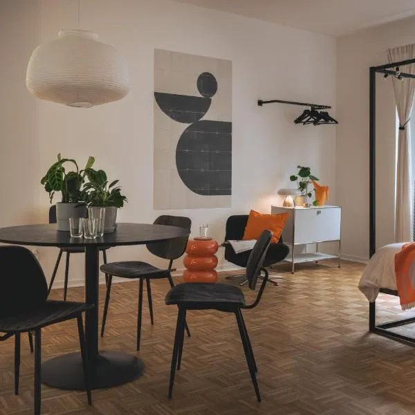 NOOQA Duisburg - 'Exklusives Design Apartment' - Parkplatz, Balkon, Nespresso - 6 Personen - 85qm – hotel w mieście Duisburg