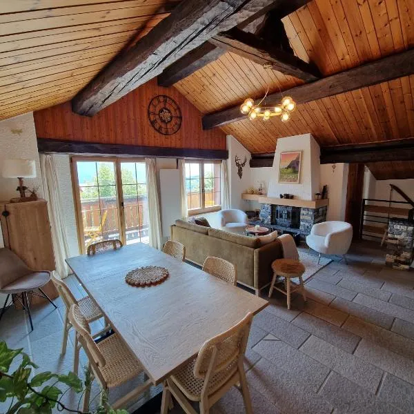 Chalet typique proche Crans Montana, Hotel in Icogne