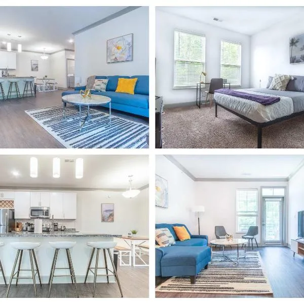 Boulevard Stays Stylish 3BR Getaway Pool Gym Access & Free Parking, hotell sihtkohas Louisville